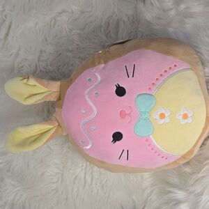Squishmallows Cookie Bunny 16 Inch W/ Pastel Pink and Yellow Icing (Lindy) NWT